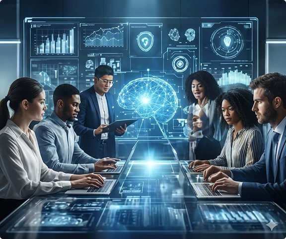 Team discussing digital transformation